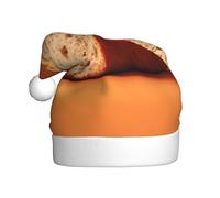 Cappello di Natale in peluche per adulti WHJSHOP Pure colore base pane modello con tocco morbido per festa di Natale