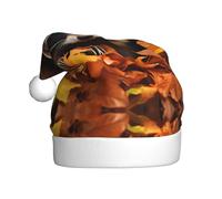 Cappello di Natale in peluche per adulti WHJSHOP Raccoon in The Fall Tree Hole Pattern morbido e confortevole per feste danze Halloween