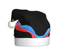 Cappello di Natale in peluche per adulti WHJSHOP Sciarpe colorate svolazzanti nel vento Modello con tocco morbido per la festa di Natale