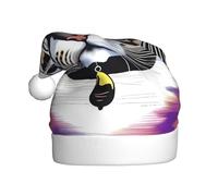 Cappello di Natale in peluche per adulti WHJSHOP Serious Cat modello morbido e confortevole per feste balli Halloween