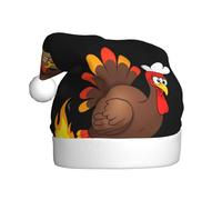 Cappello di Natale in peluche per adulti WHJSHOP Turchia riscaldamento dal falò Modello con tocco morbido per festa di Natale