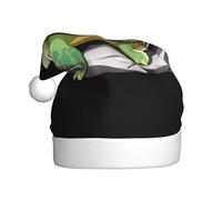 Cappello di Natale in peluche per adulti WHJSSF Little Turtle on the Stone Stampato morbido e confortevole per feste balli Halloween