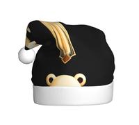 Cappello di Natale in peluche per adulti YYHHAOFA Cute Bear Cross Picture con tocco morbido per festa di Natale adatto per uomini e donne