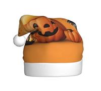 Cappello di Natale in peluche per adulti YYHHAOFA La gioia di zucca e anatra Immagine con tocco morbido per la festa di Natale