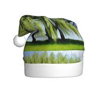 Cappello di Natale in peluche per adulti YYHHAOFA Willow Tree Immagine con tocco morbido per festa di Natale adatto per uomini e donne