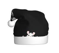 Cappello di Natale in peluche per adulti YYHWHJDE Gli animali stanno ballando per festeggiare Stampa con tocco morbido per la festa di Natale
