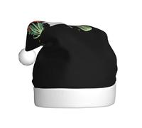 Cappello di Natale in peluche per adulti YYHWHJDE Il giardino delle carote del piccolo coniglio grasso Stampa con tocco morbido per la festa di Natale