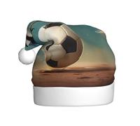 Cappello di Natale in peluche per adulti YYHWHJDE Little rondine che calpestano la palla Stampa con tocco morbido per la festa di Natale