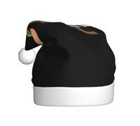 Cappello di Natale in peluche per adulti YYHWHJDE Rondine sul ramo di pesca Stampa con tocco morbido per la festa di Natale