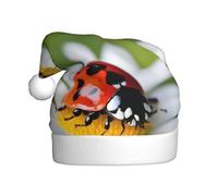 Cappello di Natale in peluche WHJSHOP coccinella su margherita modello morbido e confortevole per feste balli Halloween
