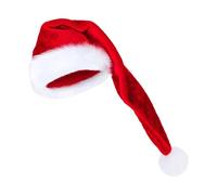 Cappello di Natale Super Lungo,Cappello di Babbo Natale Lungo, Cappelli di Babbo Natale in velluto e caldo per adulti, Costume Cosplay, cappello di Natale per adulti per feste di Natale, carna