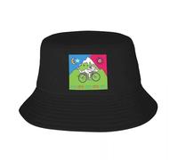 Cappello di Natale Unisex Custom Albert Hofmann LSD Biciclette Giornata Cappello Secchio Uomini Donne Acid Blotter Party Spiaggia Sole Campeggio Estivo Cappellino da Pesca Regalo di Moda