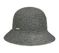 Cappello di Paglia Crochet Cloche by Seeberger verde One Size