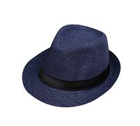 Cappello di paglia Fedora estivo per bambini e ragazze, cappello a tesa larga, cappello da spiaggia con visiera parasole per bambini, cappello piccolo, cappello di protezione solare, cappello