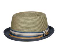Cappello di Paglia Licano Toyo Pork Pie by Stetson blu scuro L (58-59 cm)