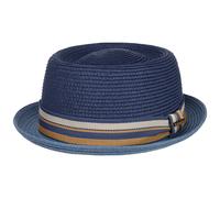Cappello di Paglia Licano Toyo Pork Pie by Stetson blu XXL (62-63 cm)