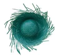 Cappello di paglia per uomo e donna, cappello estivo traspirante a tesa larga con sottogola regolabile, costume da festa in spiaggia, vacanze, festival, sole all'aperto, Verde, 6 3/4-7 3/8