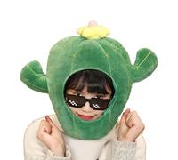 Cappello di peluche da uomo, copricapo a forma di cactus, per cosplay, adorabile per feste, per adulti
