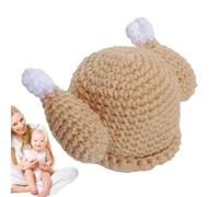 Cappello di per bambini, cappello di lavorato a maglia - Novità copricapo di pollo lavorato a maglia per il Ringraziamento,Costume per feste divertenti, cappelli cosplay turchi squisiti traspiranti pe