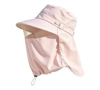 Cappello di protezione solare, cappello a secchiello con copertura per il viso e patta per il collo, cappello da da uomo e donna, per spiaggia, piscina, estate, golf, nuoto, corsa, escursionismo