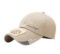 Cappello di Protezione Solare, Cappello con Ventola, 2 Venti a Fan di Ricarica USB, Tappo da Baseball Regolabile Silenzioso, Protezione Solare Portatile per Viaggi Estivi Unisex Sport all'apert