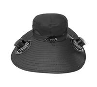 Cappello di raffreddamento a energia solare, blocco UV del cappuccio 'ombra, ventola personale a tre anni, ricarica del cappello da sole con circolazione 'aria per palestra all'aperto, viaggi