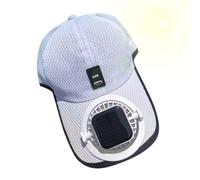 Cappello di raffreddamento solare - Cappello a tesa estesa, casco ventilato ad energia solare | Cappello ventilatore portatile con ricarica USB, accessorio leggero di protezione UV per esterni, per AC