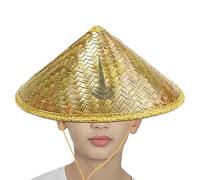 Cappello di riso - Cappello vietnamita di lunga durata | Secchio in tessuto a mano leggero Hatt beige con cavo regolabile | Retro Rattan Hatt | Turismo Cappo di pioggia per viaggi, , giardinaggio