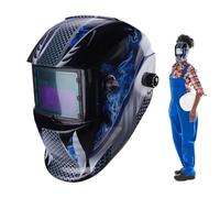 Cappello di saldatura a oscurità automatica - Casco di sicurezza a vista ampia con tecnologia di filtro luminoso | Scudo a faccia interi protettivi per progetti di MIG, TIG, ARC in progetti di costruz