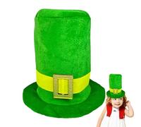 Cappello di San Patrizio, cappello a coppa verde | Cappelli da uomo Leprechaun costume - Cappello da elfo di lusso, cappelli in costume di San Patrizio per adolescenti per San Patrizio