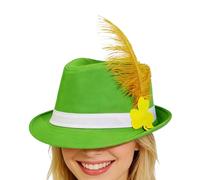Cappello di San Patrizio, cappello da leprechaun con trifoglio, per feste, danza, jazz, cosplay, per uomini e donne, per tutti i giorni, per la scuola, per giochi, viaggi, feste, festival, cosplay