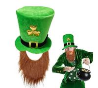 cappello di scena per foto cappello da folletto costume di san patrizio accessori cappello da festa verde forniture costume irlandese oggetti di scena festival irlandese cappello costume trifoglio cap
