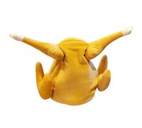 Cappello di tacchino che canta gamba oscillazione a dimensioni gratuite regolabili peluche di pollo arrosto a batteria alimentato 2 cappelli divertenti per il Ringraziamento di Halloween, nessuna b