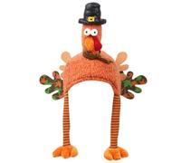 Cappello Di Tacchino - Costume Di Cappello Di Pollo Turchia, Cappellino Di Tacchino Vacanza Con Sciarpa A Maglia | Cappelli Di Tacchino Del Ringraziamento | Decorazioni Del Ringraziamento, Cappelli Di