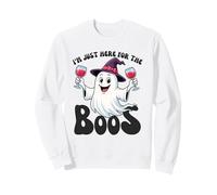 Cappello Divertente per Halloween con Scritta «I'm Just Here for The Boos Ghost Witches» Felpa