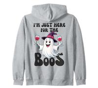 Cappello Divertente per Halloween con Scritta «I'm Just Here for The Boos Ghost Witches» Felpa con Cappuccio