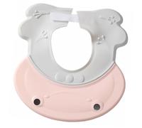 Cappello Doccia Regolabile per Ragazzo Ragazza, Protezione Orecchie Rosa | Pp e Tpe, Visiera a Curvatura Inversa, per Lavaggio Chioma, Bagno e Doccia