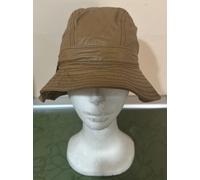 Cappello donna a secchiello Amati by Alessandra Bacci made in Italy pelle beige