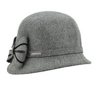 Cappello Donna Cloche Jolie | Feltro di Lana Impermeabile | Autunno/Inverno (Grigio Medio)