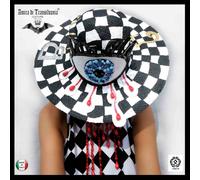 cappello donna estivo stravagante elegante paglia diva tesa larga occhio scacchi