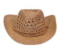 Cappello donna in paglia a larga in rafia larga 8,5 cm struttura inter