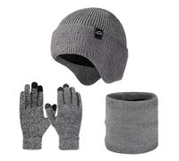 Cappello Donna Invernale Set di Cappello Sciarpa e Muffole Spesse per Maggiore Calore nei Giorni Freddi