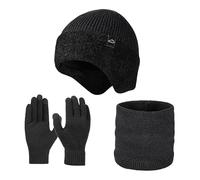 Cappello Donna Invernale Set di Cappello Sciarpa e Muffole Spesse per Maggiore Calore nei Giorni Freddi