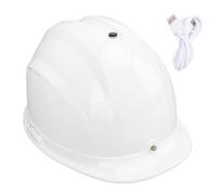 Cappello dono di Gearwell, casco di sicurezza, casco con aria condizionata, di raffreddamento a doppia ventola, connessione Bluetooth del faro, casco di controllo vocale remoto