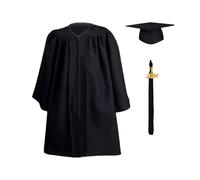 Cappello e abito da laurea in età prescolare, abito da laurea per bambini | Set abito, berretto, e ciondoli 2024 per fotografare raduni scolastici, cosplay, fe
