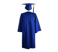 Cappello E Abito Per Costume Da Laurea Tessuto Opaco, Veste Accademica, Set Con Nappe Berretto, Leggero Cerimonia, Design A Figura Insegne Accademiche Eventi Universitari Di Uomini Donne Adulti