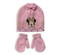 Cappello e guanti Disney Minnie Mouse invernale neonato bimba glitter 5895