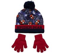 Cappello e Guanti Spiderman per Bambino Tg.52 Invernale Cappellino con PON PON 6961