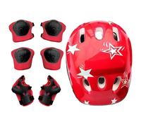 Cappello e protezioni per bambini, set di cappelli e ginocchiere per bambini - Protezioni per i polsi Bambino Ciclismo Bicicletta Skateboard Ginocchiere Gomitiere - Set di protezioni per cappelli tras