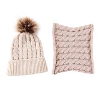 Cappello e scaldacollo per bambini - Marrone Chiaro